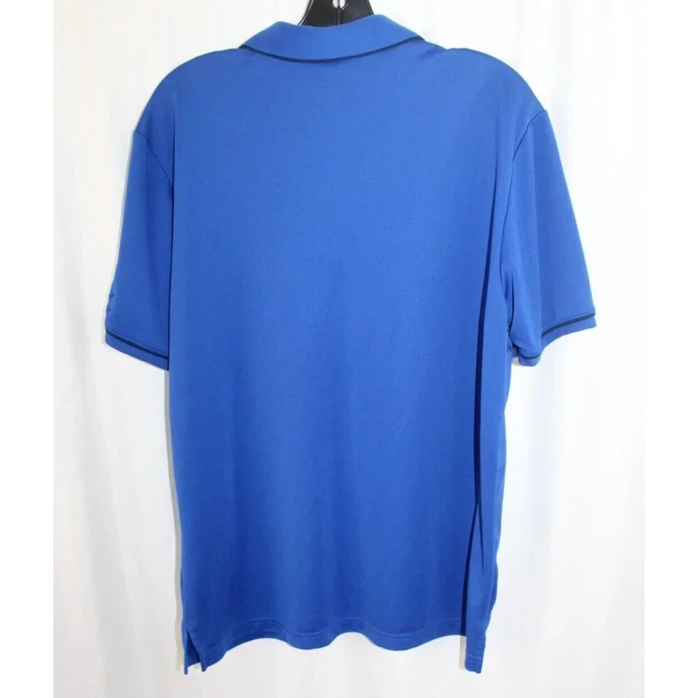 Adidas Mens Blue Short Sleeve Golf Polo Shirt L The First Tee Logo